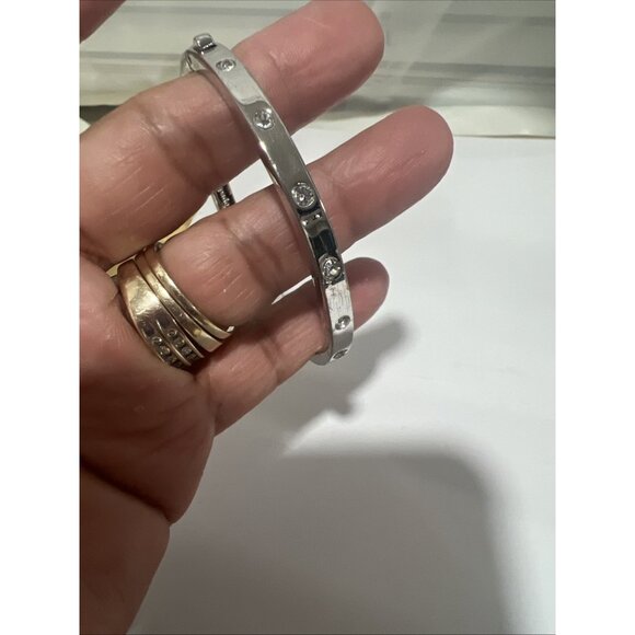 Kate Spade New York CZ minimalist bangle bracelet 6.25" - Picture 7 of 8